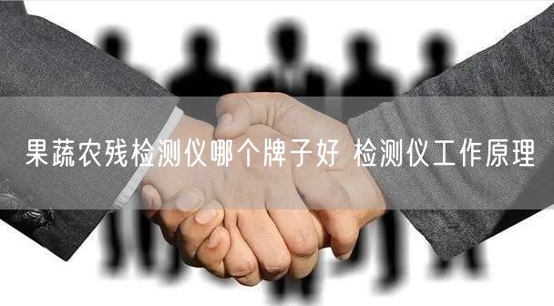 果蔬農(nóng)殘檢測(cè)儀哪個(gè)牌子好 檢測(cè)儀工作原理(圖1)