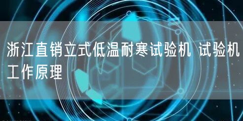 浙江直銷立式低溫耐寒試驗機 試驗機工作原理(圖1)